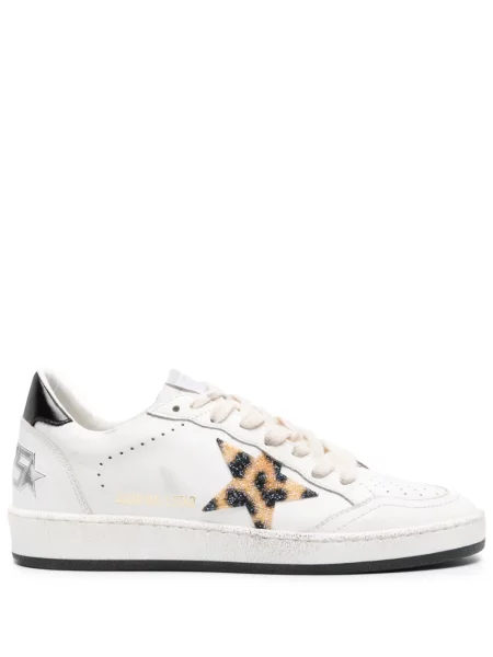 Sneakerși Golden Goose Ball Star din piele alb