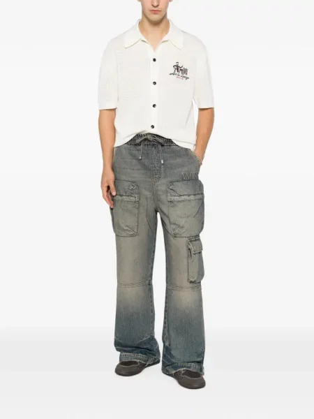 Pantaloni cargo Amiri cu cordon albastru