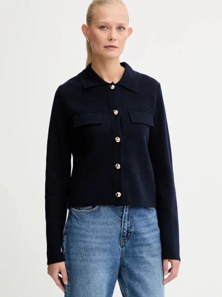 Morgan cardigan din amestec de lână bleumarin light MIMDIE