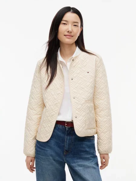TOMMY HILFIGER Prechodná bunda svetlobéžová
