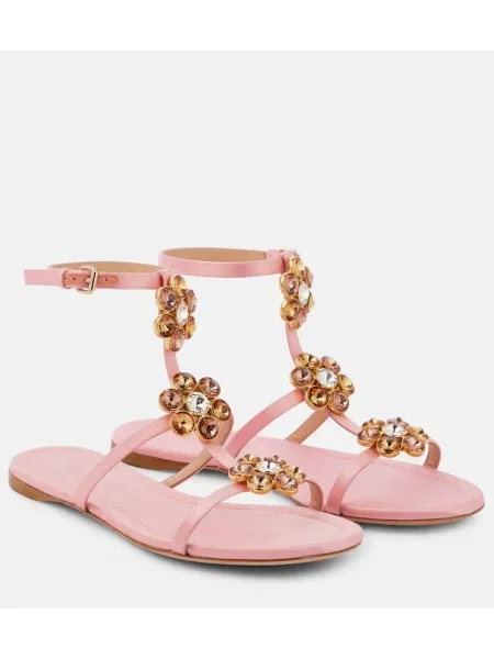 Sandale Giambattista Valli din satin roz