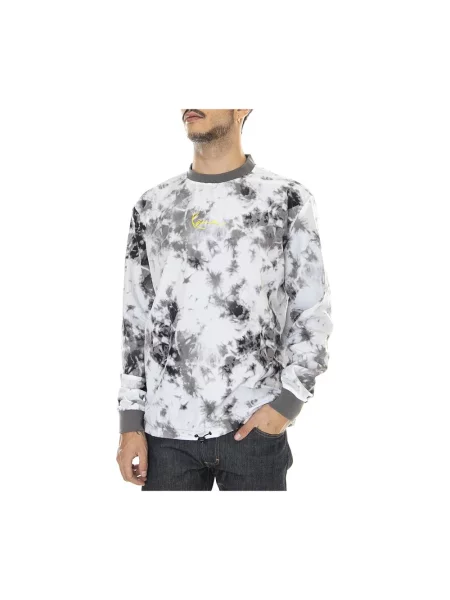 Bluza Karl Kani z nadrukiem wiązana szara