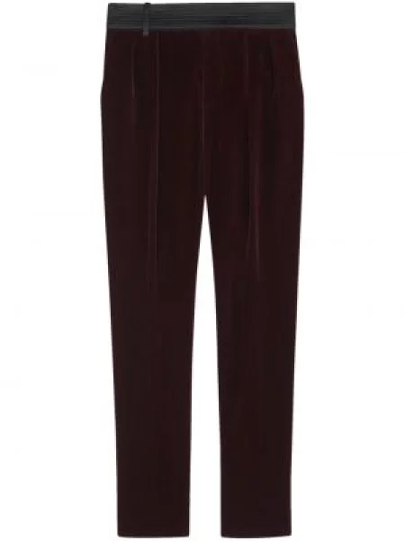 Pantaloni Saint Laurent de catifea