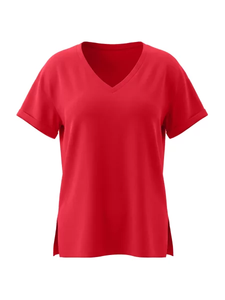 Imily Bela Tricou supradimensional cireș roșu