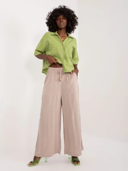 Pantaloni Fashionhunters bej