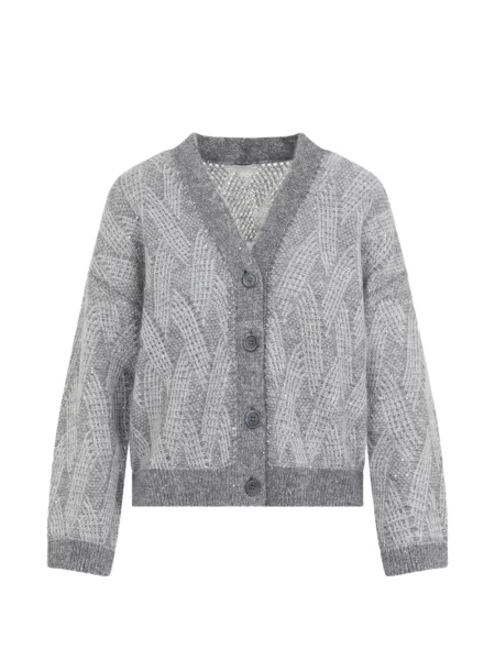 Cardigan Peserico cu paiete gri