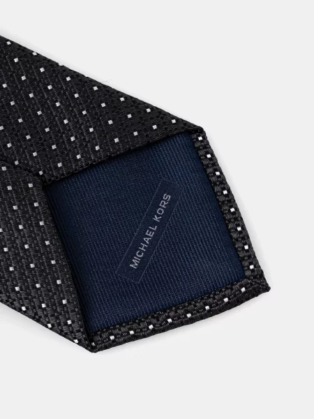 Шелковый галстук Michael Kors серый