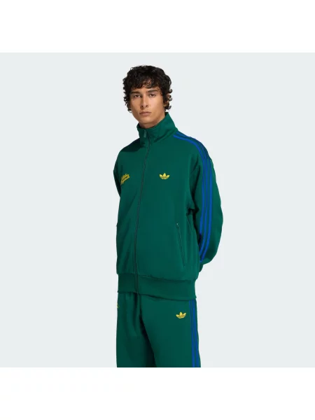 ADIDAS ORIGINALS Tepláková bunda Firebird / zelená žltá