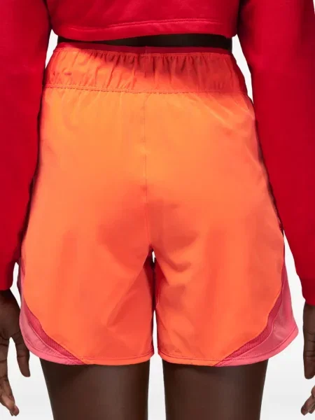 Sneakerși Nike Air Jordan cu autograf cu perforații portocaliu