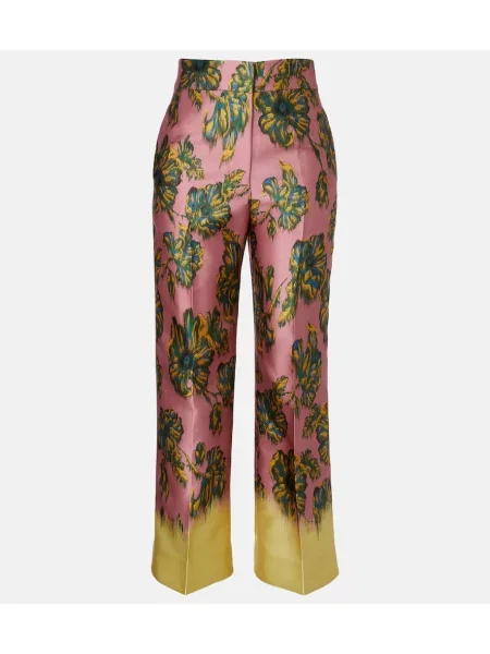 Pantaloni Alemais cu imagine roz