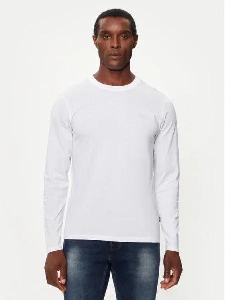 Tricou mânecă lungă Joop! Jeans alb