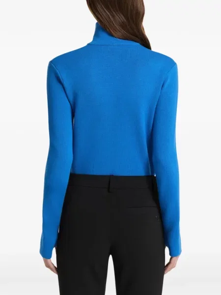 Cardigan Courreges cu autograf albastru