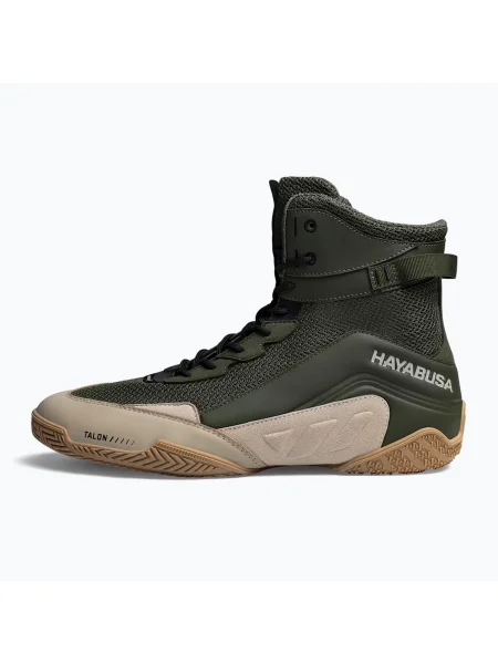 Hayabusa Talon Boxing verde/tan pantofi de box pentru bărbați verde