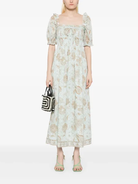 Rochie midi Hill House Home până la genunchi de costum albastru