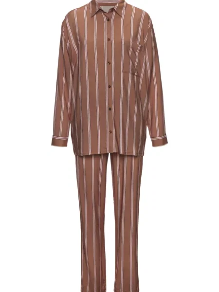 LASCANA Pijama maro / mov vânătă / roz deschis alb