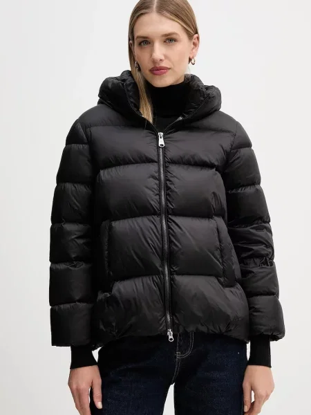 Péřová bunda Hetrego ARINA zimní oversize černá