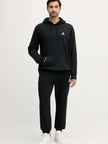 Converse bluza z kapturem z aplikacją czarny