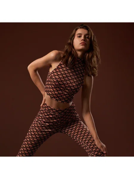 Krátký top Sinsay s geometrickým vzorem