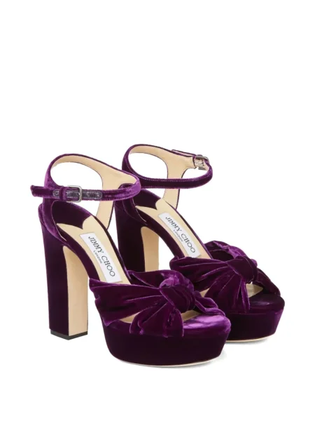 Sandale Jimmy Choo de catifea violet
