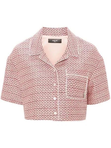 Bukiecik koszula Amiri o krotszym kroju różowa