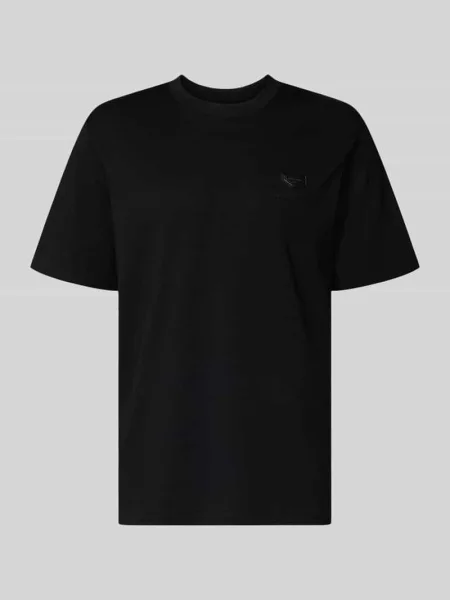 T-shirt o kroju relaxed fit z czystej bawełny Antony Morato czarna