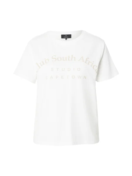 Monari Tricou bej închis alb