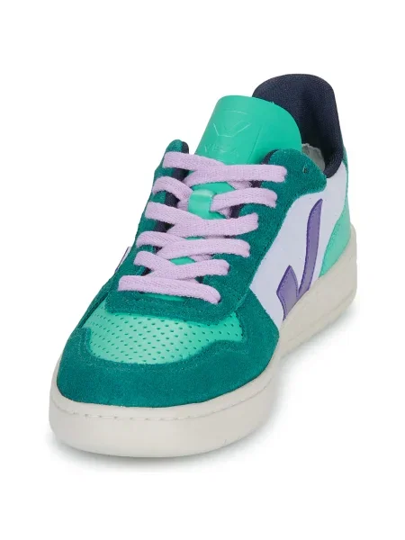 Pantofi Veja din piele verde