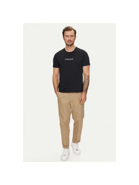Guess Jeans Tricou Embro negru