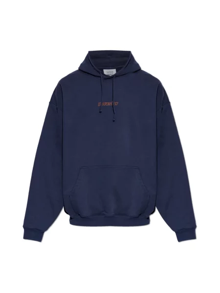 Bluza z kapturem Vetements niebieska
