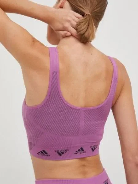 Sportovní podprsenka adidas Performance Aeroknit fialová