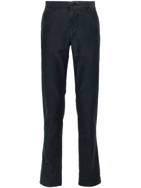 Pantaloni Incotex cu broderie albastru