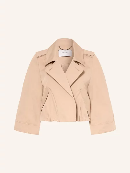 Dorothee Schumacher Trenchová Bunda Luxury Layer béžová