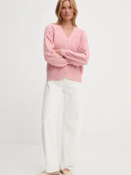 Кардиган Answear.lab розовый