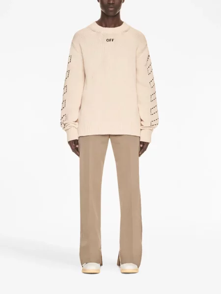 Megztinis Off-white balta