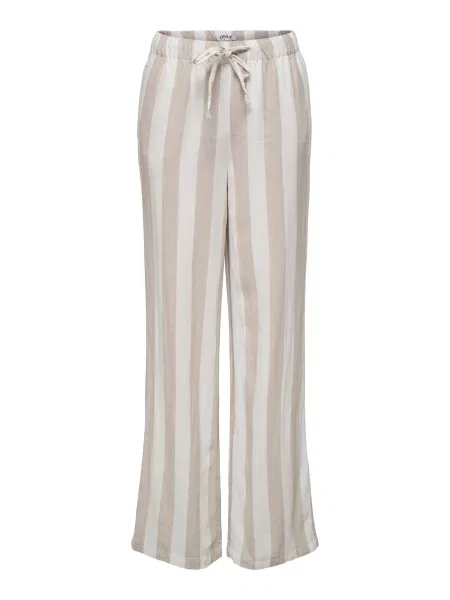 ONLY Pantaloni ONLCARO bej închis alb