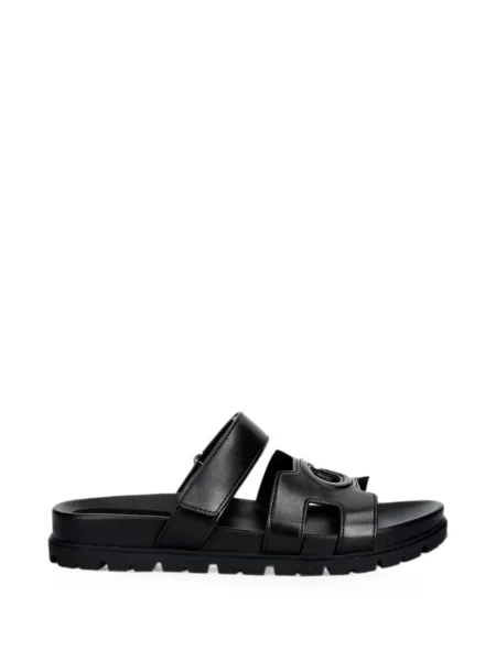 Sandale Guess cu bretele cu autograf negru