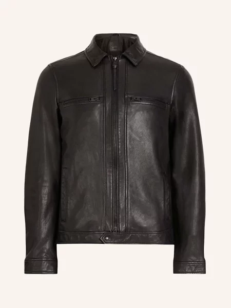 Allsaints Kurtka Skórzana Luck schwarz czarna