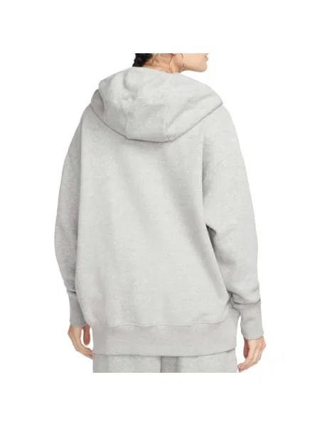 Hanorac cu glugă Nike din fleece gri