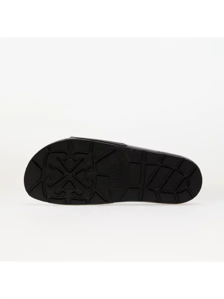 Klapki Off-white z nadrukiem białe