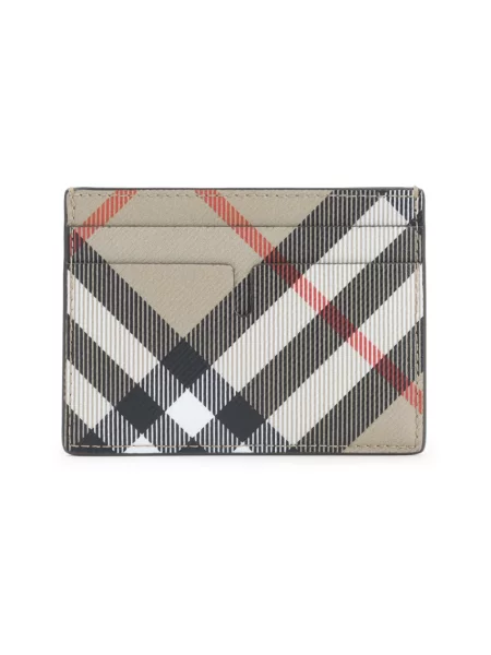 Portfel Burberry w kratę beżowy