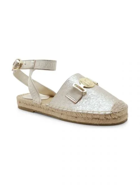 Liu Jo Espadrile VERA 01 cu adaos de piele argintiu
