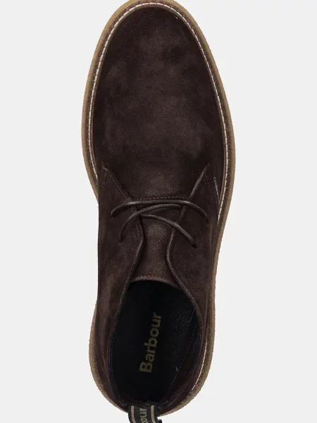 Замшевые кроссовки Barbour коричневые