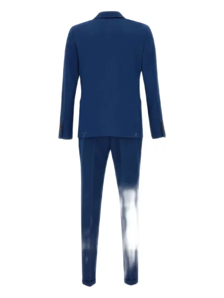 Dvouřadý oblekový oblek Marchesani modrý