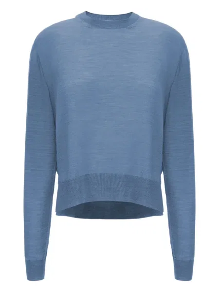 Top Jil Sander tricotate albastru