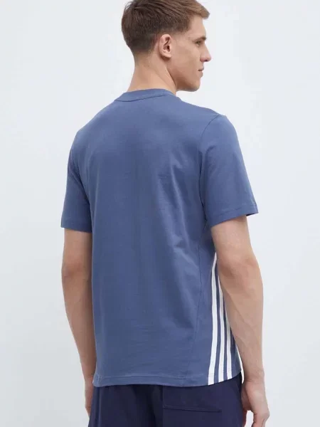 Tričko adidas s potiskem modré