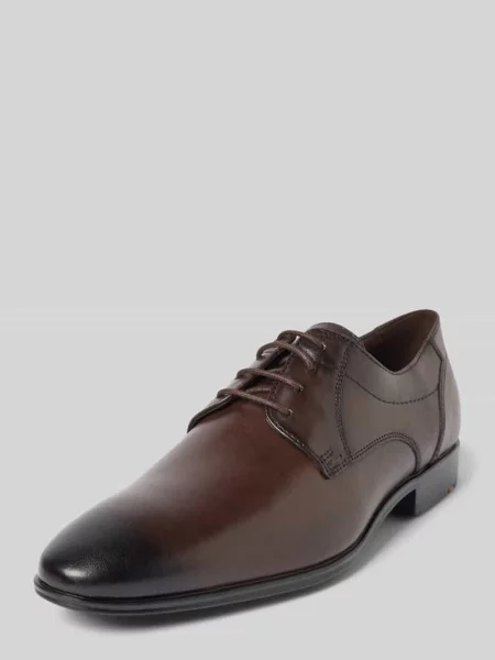 Buty derby skórzane z ozdobnymi szwami model ‘CORE’ Lloyd brązowy