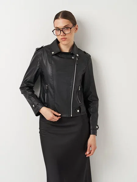 Кожаная куртка Ricco Grande черная