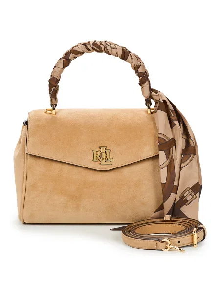 Klasična torbica Lauren Ralph Lauren bež