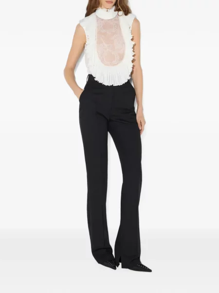 Body Elisabetta Franchi din dantelă alb