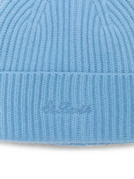 Căciulă Mc2 Saint Barth cu broderie tricotate albastru